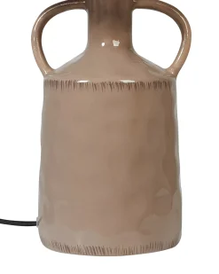 Beliani Lampada da tavolo LARISSOS Ceramica Tortora Beige