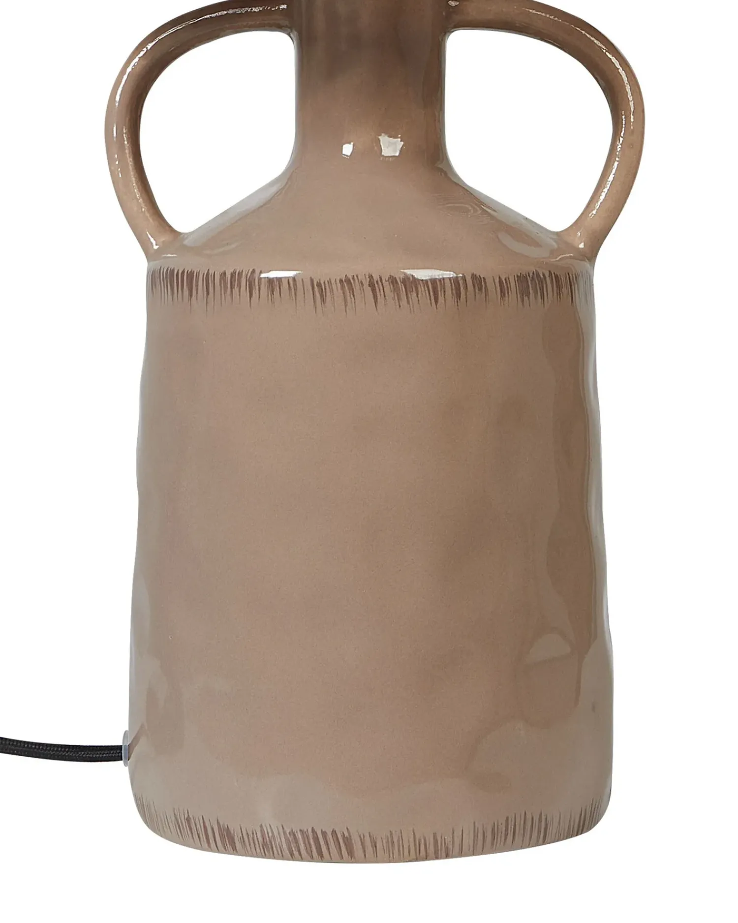 Beliani Lampada da tavolo LARISSOS Ceramica Tortora Beige