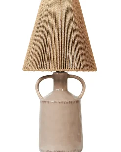 Beliani Lampada da tavolo LARISSOS Ceramica Tortora Beige