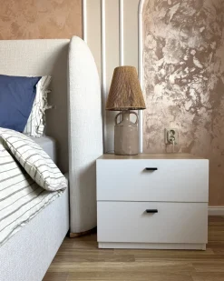 Beliani Lampada da tavolo LARISSOS Ceramica Tortora Beige