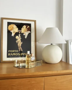Sale Beliani Lampada da tavolo LIMIA Ceramica sporco Bianco