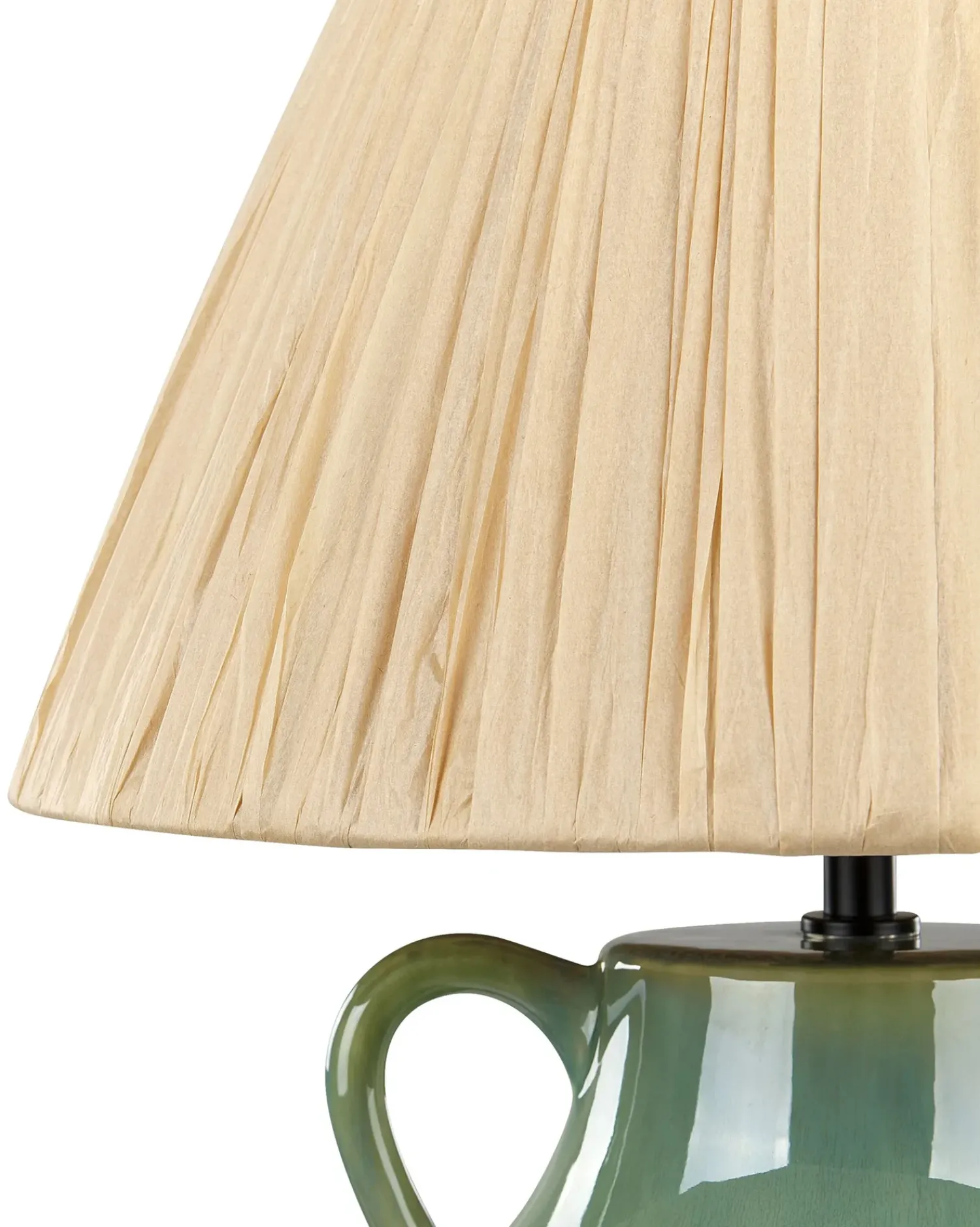Best Beliani Lampada da tavolo LIMONES Ceramica Verde Beige Verde