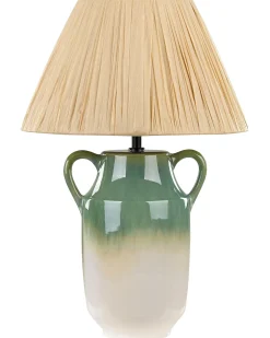 Best Beliani Lampada da tavolo LIMONES Ceramica Verde Beige Verde