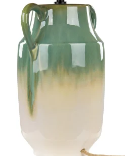 Best Beliani Lampada da tavolo LIMONES Ceramica Verde Beige Verde