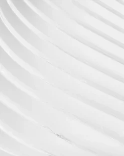 New Beliani Lampada da tavolo LOBO Vetro Bianco