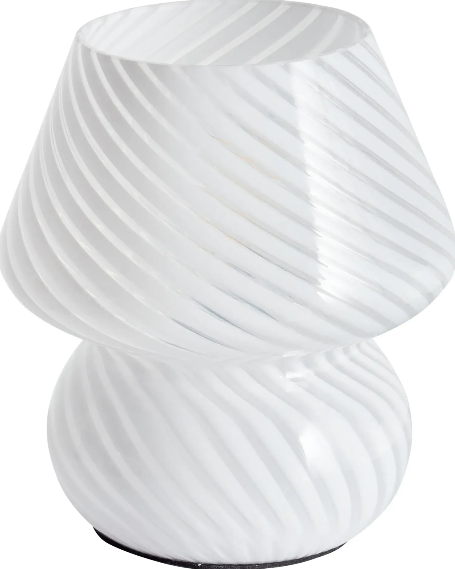 New Beliani Lampada da tavolo LOBO Vetro Bianco