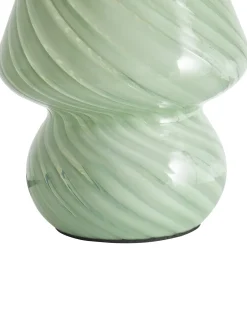 Clearance Beliani Lampada da tavolo LOBO Vetro Verde