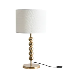 Outlet Beliani LOKY Metallo Ottone Bianco Ottone