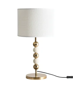 Outlet Beliani LOKY Metallo Ottone/Beige Bianco Beige Oro