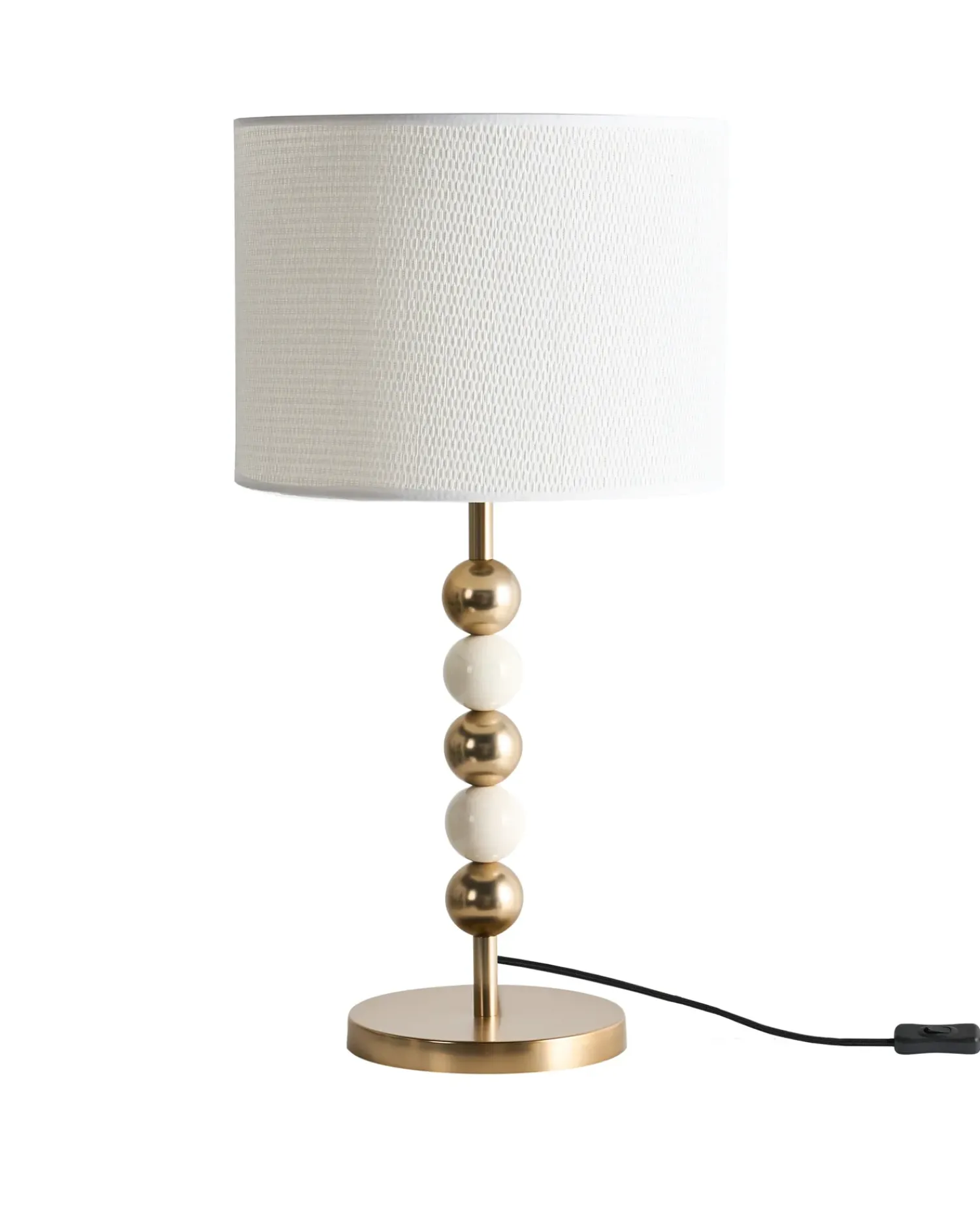 Outlet Beliani LOKY Metallo Ottone/Beige Bianco Beige Oro