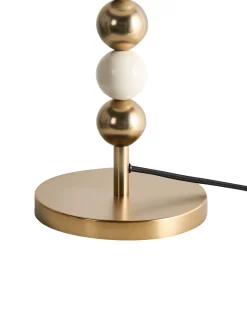 Outlet Beliani LOKY Metallo Ottone/Beige Bianco Beige Oro