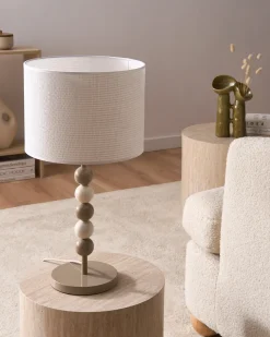 Hot Beliani LOKY Metallo Bianco/Beige Bianco Beige