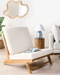 Online Beliani Lampada da tavolo LUCHETTI Ceramica Bianco/Blu Beige Bianco Blu