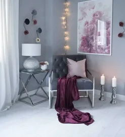 Clearance Beliani Lampada da tavolo MADON Vetro Argento Bianco Argento