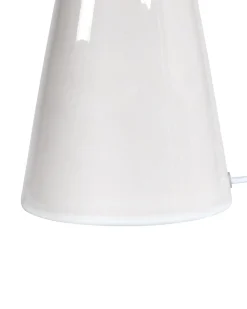 Beliani Lampada da tavolo MADURU Ceramica Bianco Bianco Marrone