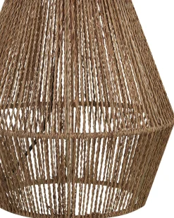 Best Beliani Lampada da tavolo MALEWA Corda di carta Naturale Bianco Marrone
