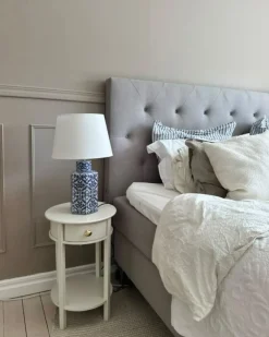 Online Beliani Lampada da tavolo MARCELIN Porcellana Bianco/Blu Bianco Blu
