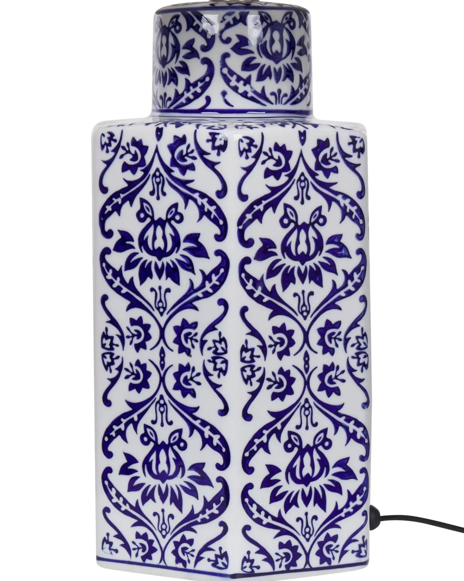 Online Beliani Lampada da tavolo MARCELIN Porcellana Bianco/Blu Bianco Blu