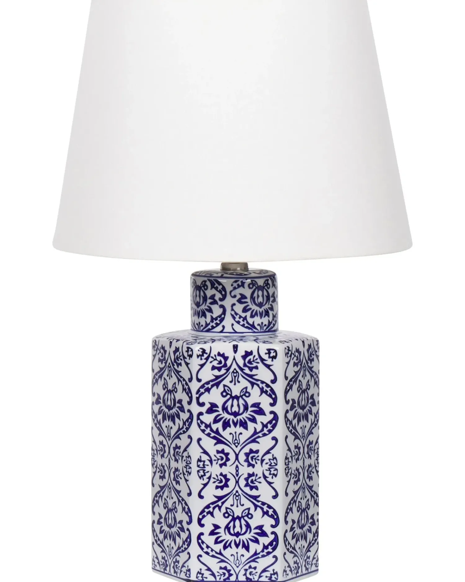 Online Beliani Lampada da tavolo MARCELIN Porcellana Bianco/Blu Bianco Blu