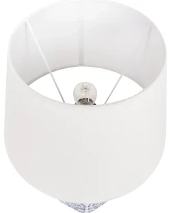 Online Beliani Lampada da tavolo MARCELIN Porcellana Bianco/Blu Bianco Blu