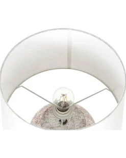 Sale Beliani Lampada da tavolo MAREB Ceramica Beige Bianco Beige