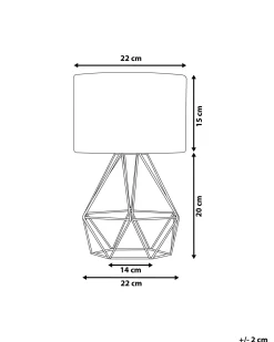 Best Beliani Lampada da tavolo MARONI Metallo Nero