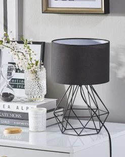 Best Beliani Lampada da tavolo MARONI Metallo Nero