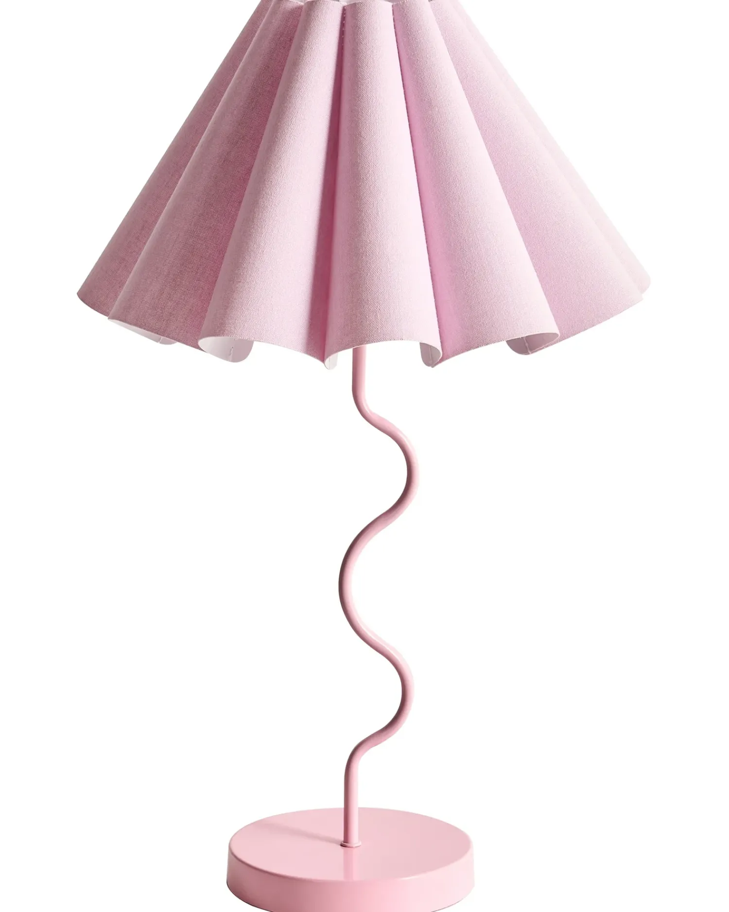 Beliani Lampada da tavolo MASUMU Rosa