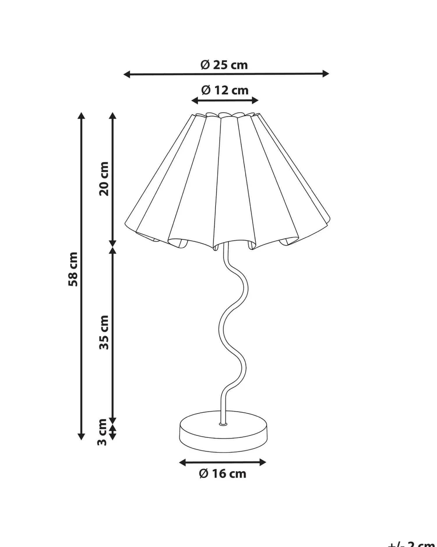 Beliani Lampada da tavolo MASUMU Rosa