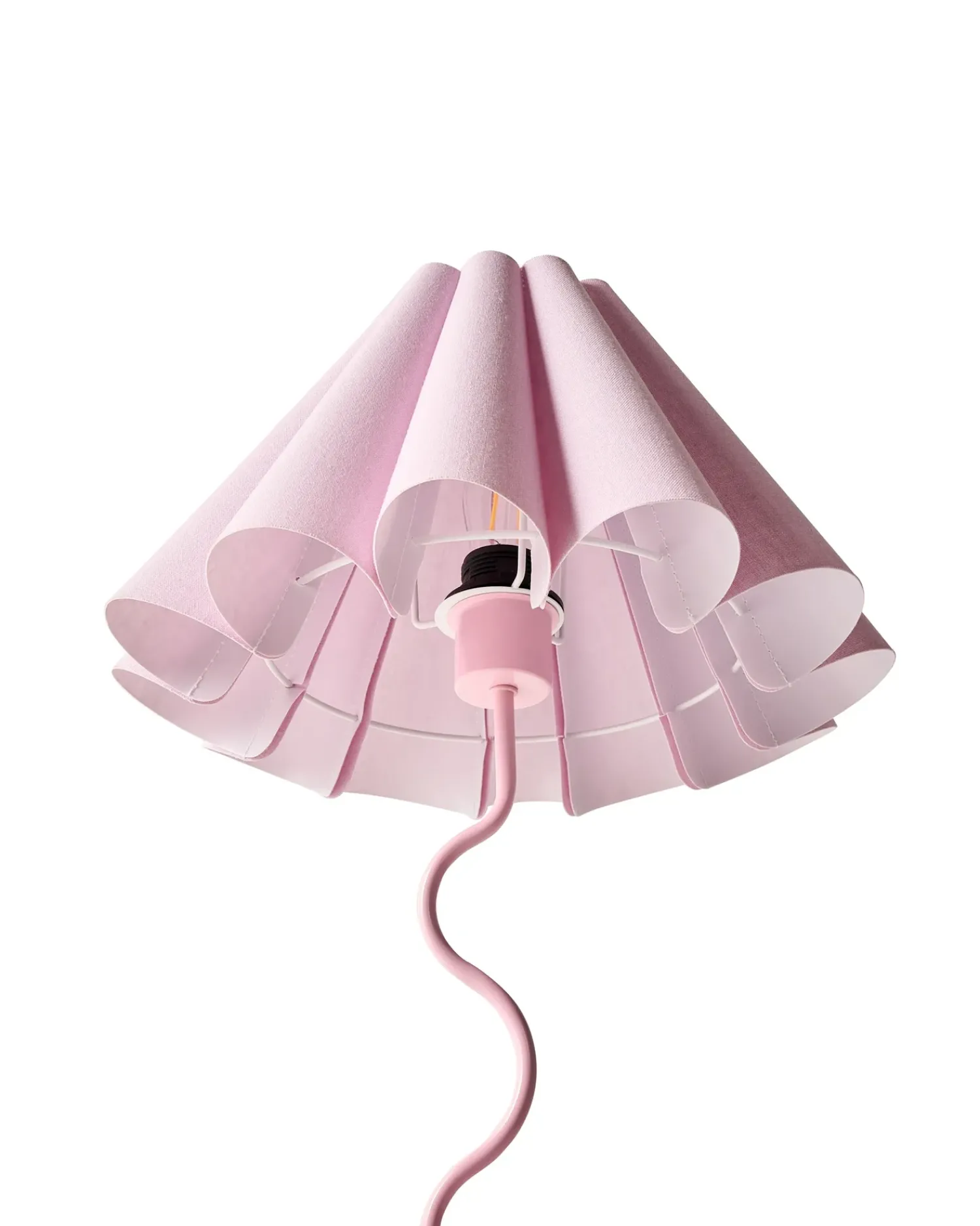 Beliani Lampada da tavolo MASUMU Rosa