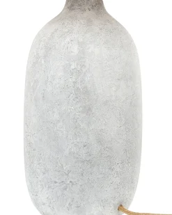 New Beliani Lampada da tavolo MATILDE Ceramica Grigio Beige Grigio