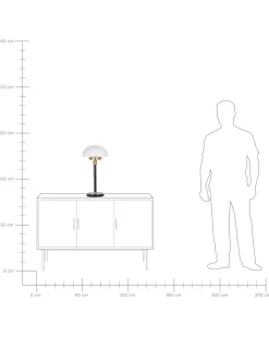 Best Beliani Lampada da tavolo MINIJA Metallo Nero Bianco Oro Nero