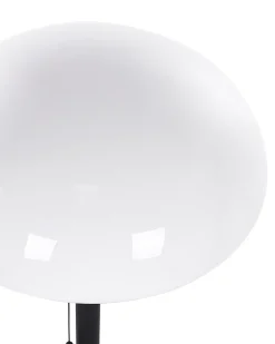 Best Beliani Lampada da tavolo MINIJA Metallo Nero Bianco Oro Nero
