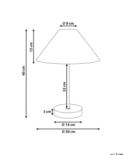 Hot Beliani Lampada da tavolo MOMBA Corda di carta Nero Beige Nero