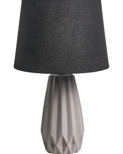 Best Beliani Lampada da tavolo MONTAGUA Ceramica Grigio Grigio Nero