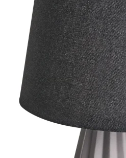 Best Beliani Lampada da tavolo MONTAGUA Ceramica Grigio Grigio Nero