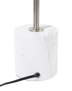 Beliani Lampada da tavolo MOONI Metallo Ottone Bianco Ottone