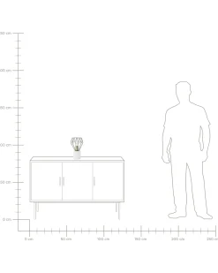 Best Beliani Lampada da tavolo MOONI Metallo Ottone Bianco Ottone