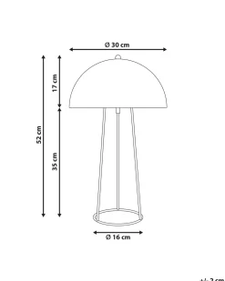 Online Beliani Lampada da tavolo MOPAN Metallo Blu