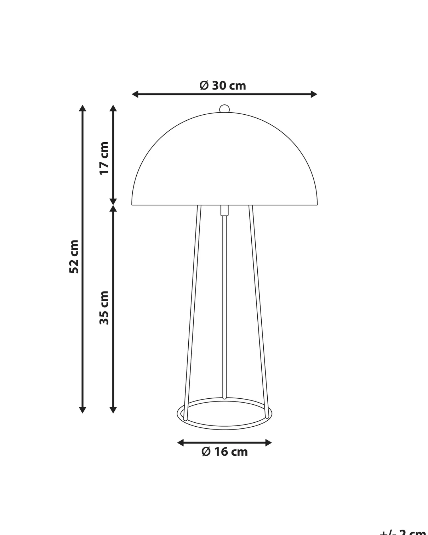 Online Beliani Lampada da tavolo MOPAN Metallo Blu
