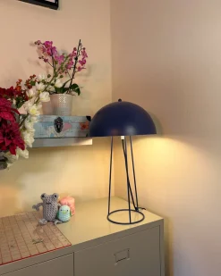 Online Beliani Lampada da tavolo MOPAN Metallo Blu