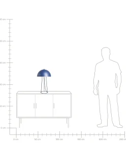 Online Beliani Lampada da tavolo MOPAN Metallo Blu