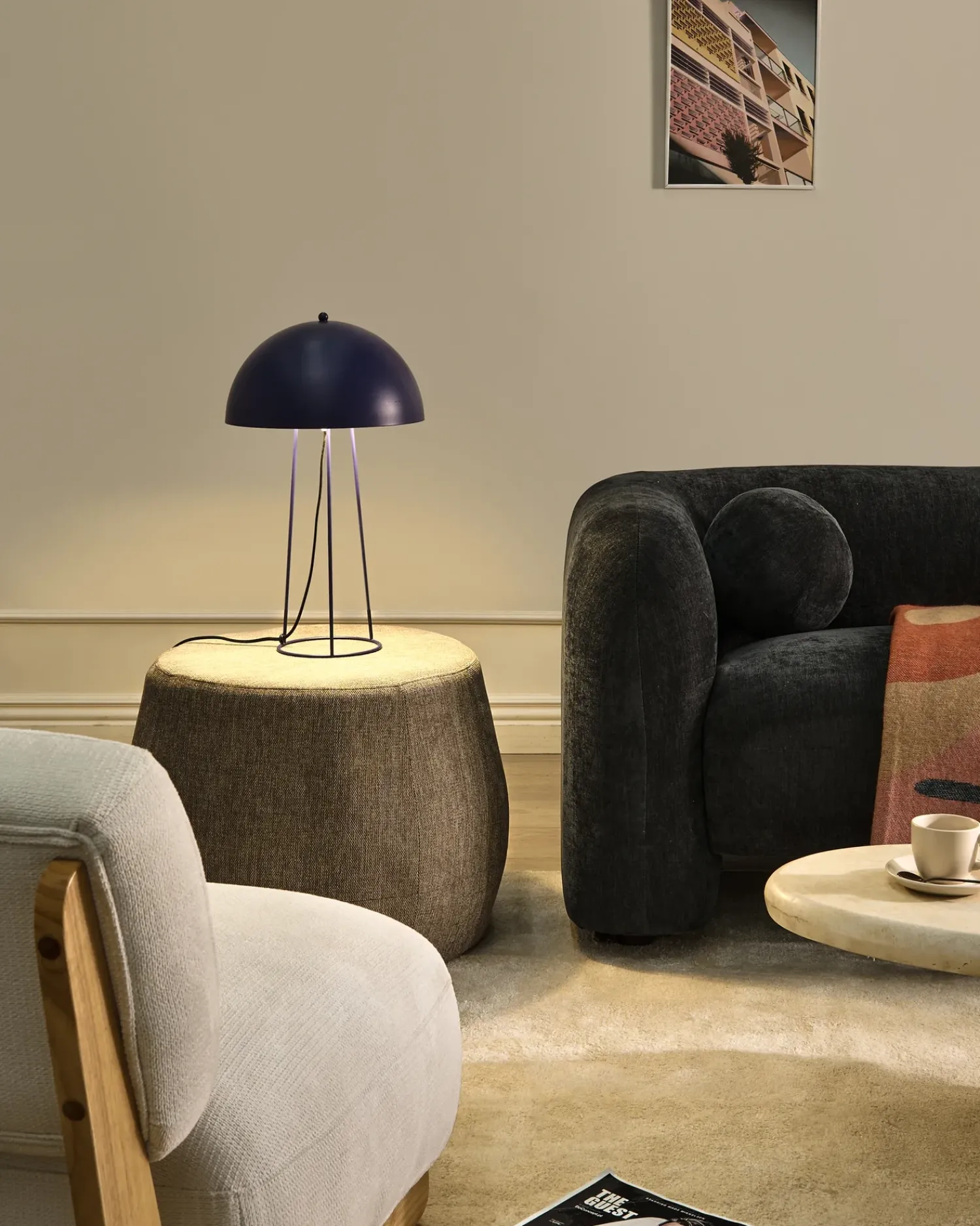 Online Beliani Lampada da tavolo MOPAN Metallo Blu