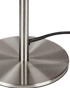 Sale Beliani Lampada da tavolo MORUGA Metallo Argento Bianco Argento