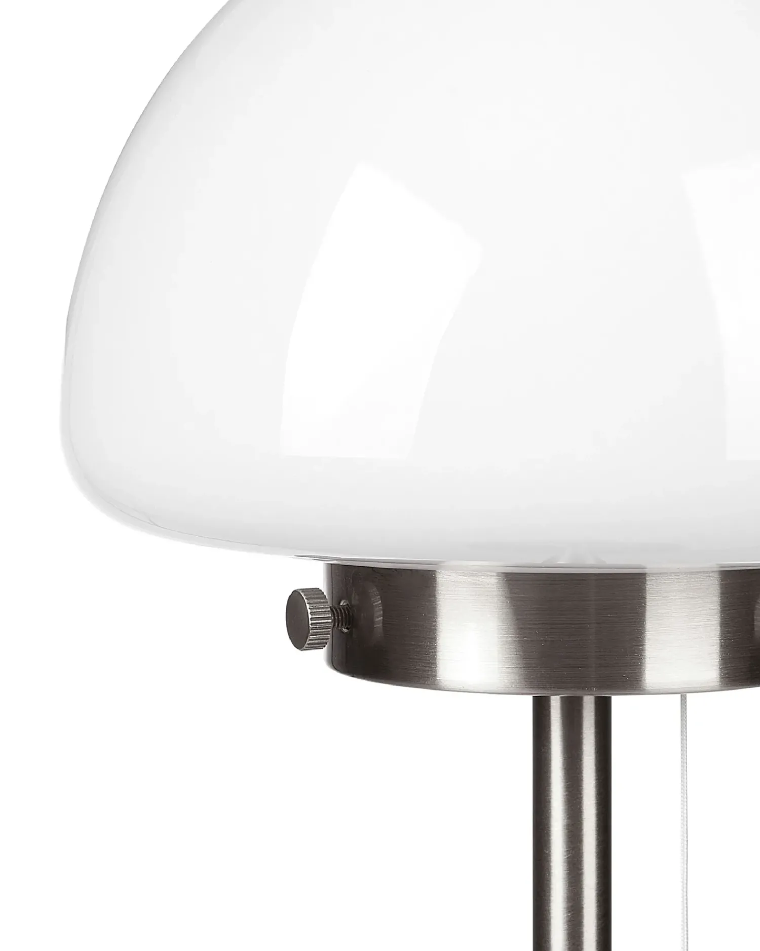 Sale Beliani Lampada da tavolo MORUGA Metallo Argento Bianco Argento