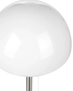 Sale Beliani Lampada da tavolo MORUGA Metallo Argento Bianco Argento