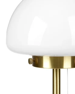 Sale Beliani Lampada da tavolo MORUGA Metallo Oro Bianco Oro