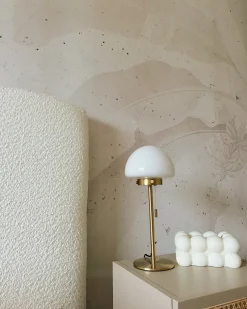 Sale Beliani Lampada da tavolo MORUGA Metallo Oro Bianco Oro