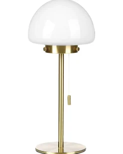 Sale Beliani Lampada da tavolo MORUGA Metallo Oro Bianco Oro
