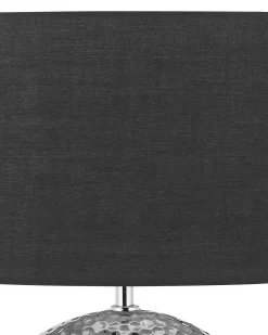 Hot Beliani Lampada da tavolo NASVA Ceramica Argento Argento Nero